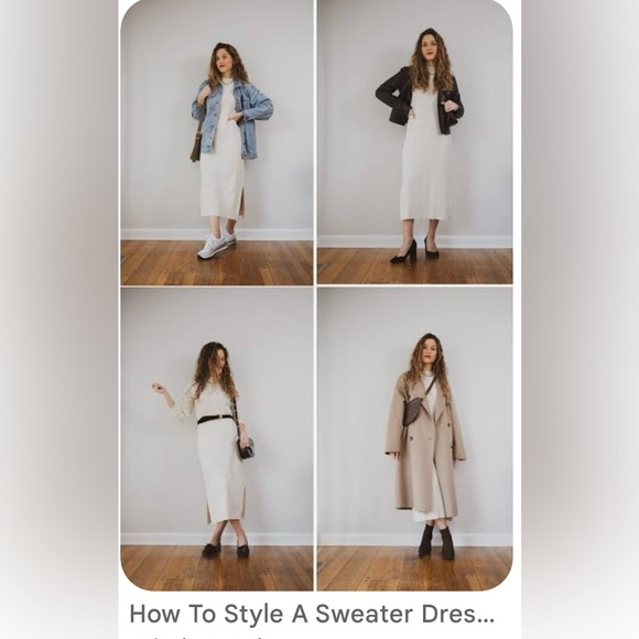 NEW-VERY J CABLE KNIT GRAY SWEATER DRESS. Tag says Sm but can also fit Medium. - Picture 7 of 7